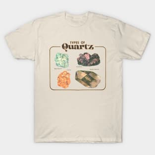 Quartz Crystal - Vintage Retro Aesthetic T-Shirt